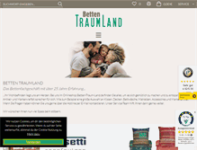 Tablet Screenshot of betten-traum-land.de